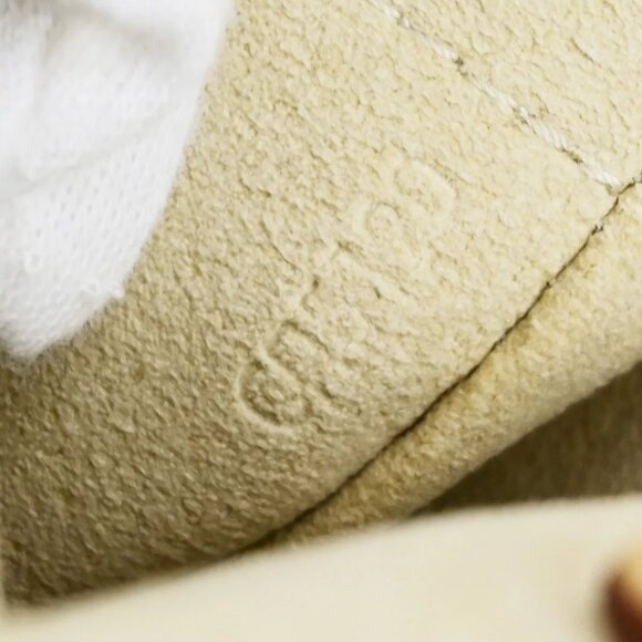 LOUIS VUITTON Hampstead PM Shoulder Bag Damier Azur Leather White - Picture 13 of 14